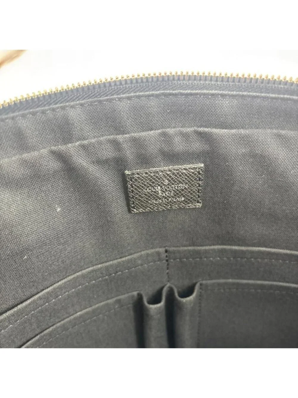 Louis Vuitton Super Taiga Porte Documents PM Noir Business Bag Black